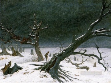 地味なシーン Painting - 冬の風景 1812 ロマンチックなカスパール ダーヴィッド フリードリヒ